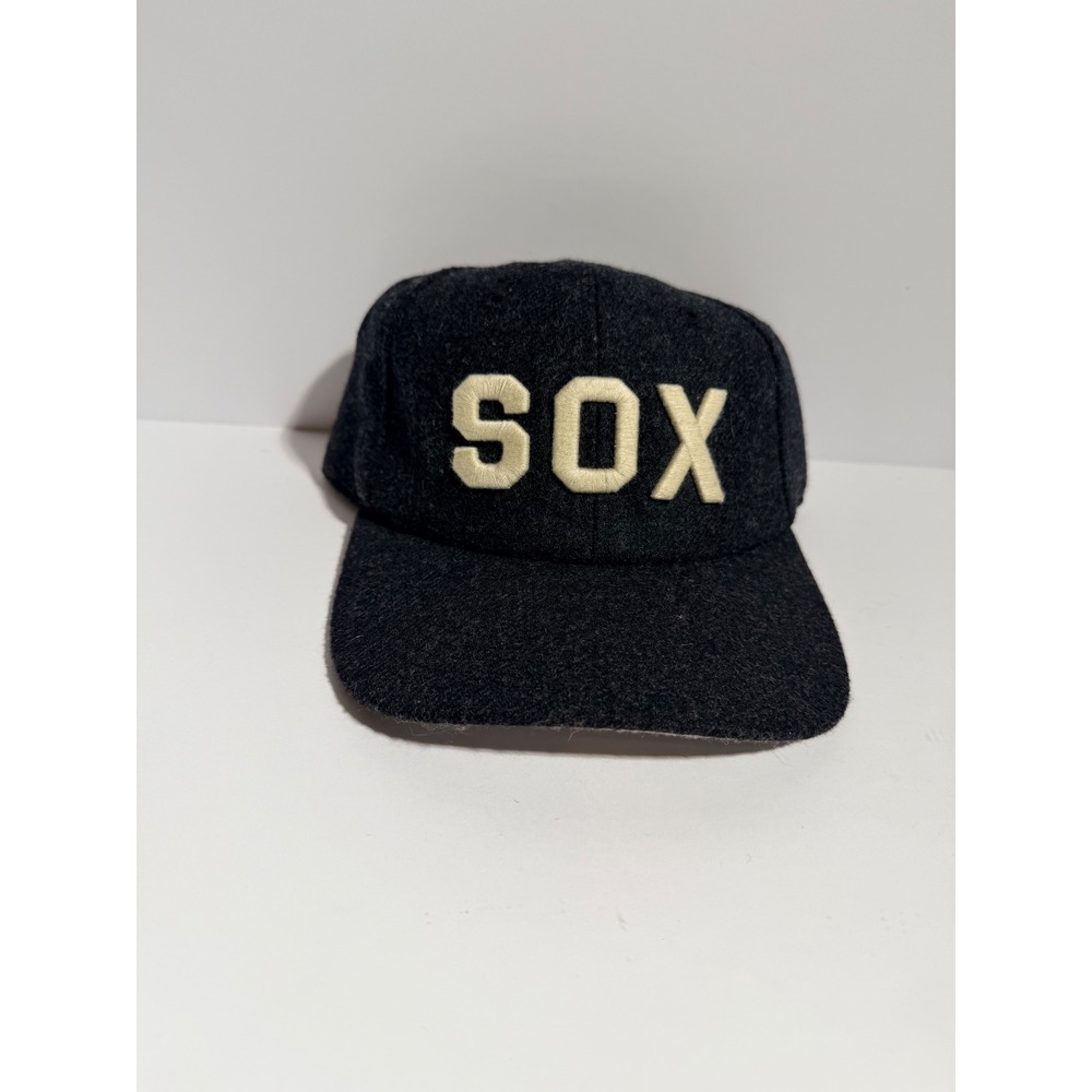 American Needle Baltimore Black Sox Negro League Hat Mens OSFA Grey Wool Blend